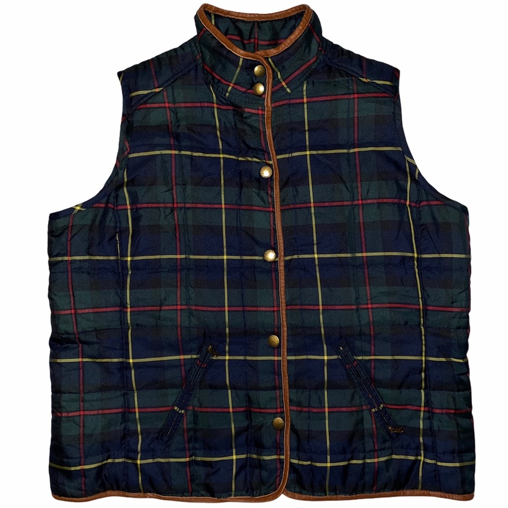 Vintage Lauren Ralph Lauren Plaid Button-Up Vest